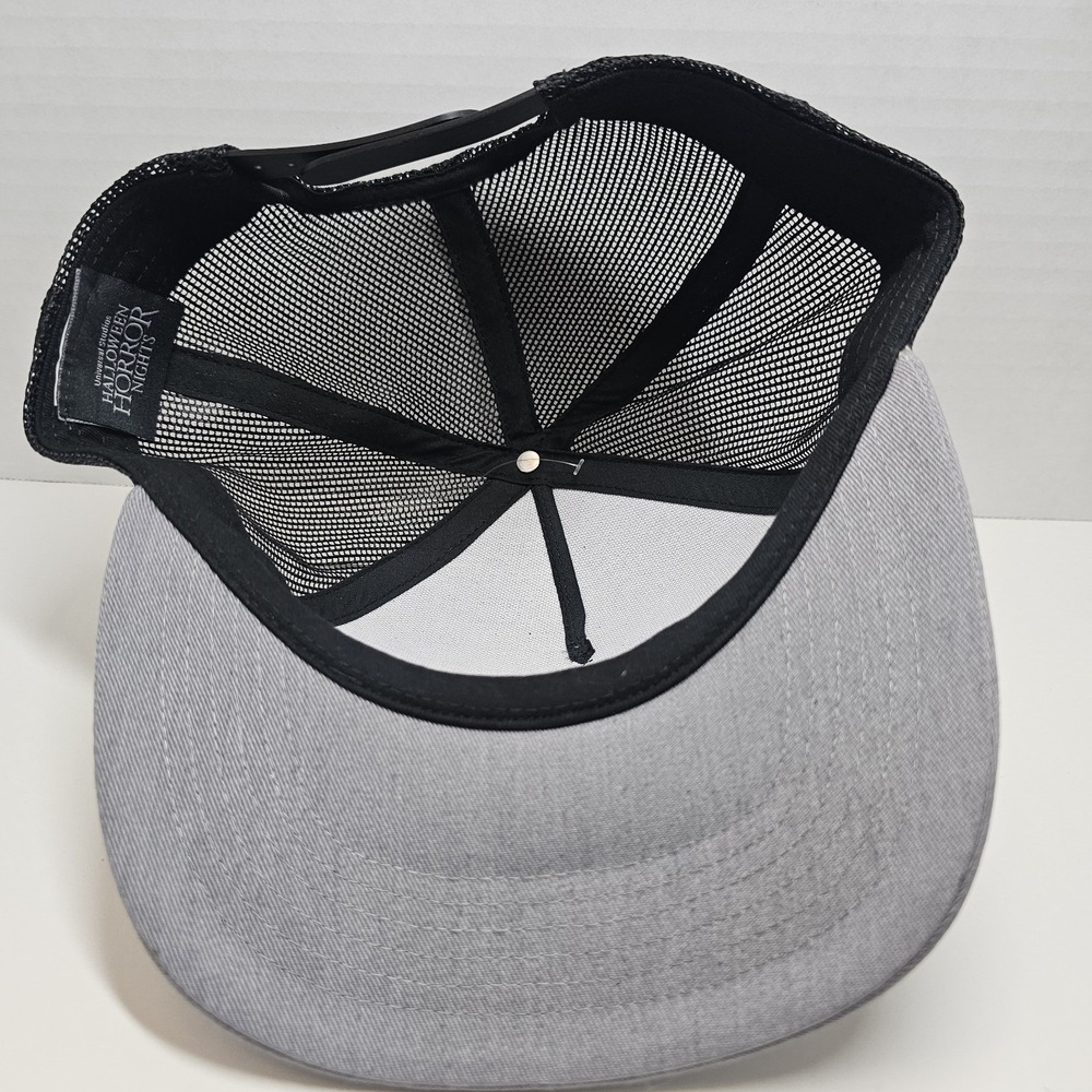 Universal Studios Halloween Horror Nights Trucker Hat Gray Black NWT 2024 - Picture 4 of 8